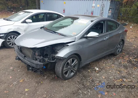 2015 Hyundai Elantra Sport z USA, uszkodzony, nr VIN KMHDH4AH5FU453789